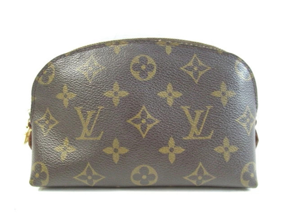 Louis Vuitton Monogram Pochette Bag Cosmetic Brown
